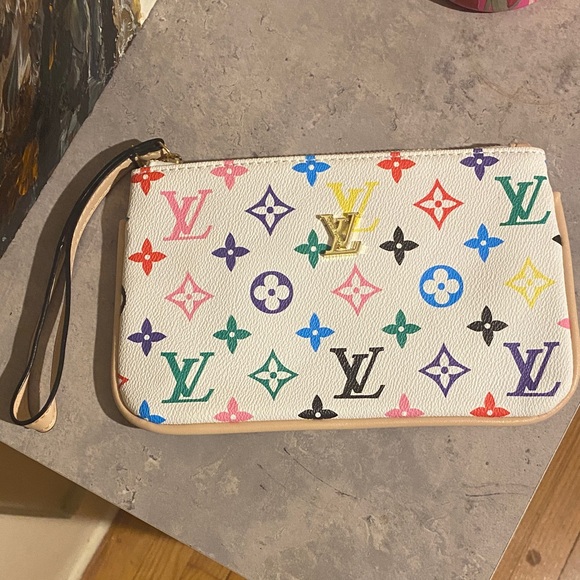 Source Unknown Handbags - White Colorful Fashion Wristlet